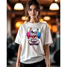 Camisetão Tshirt Feminina Oversized 100% Algodão Luxo Blusão Gym Tee