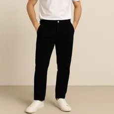 Calça de Sarja Masculina Casual Estilo Moderna Bolso Faca Premium Esporte Slim