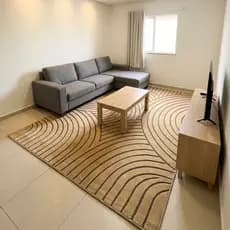 Tapete Antiderrapante 1,40x2,00 Premium Sala Estar Hipoalergênico Limpeza Rápida Toque Agradável