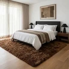 Tapete 2,40x2,00 Grande Felpudo Luxo Sala Quarto Base Antiderrapante Higienização Prática Conforto