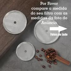 Filtro de Aço Cafeteira Prensa Francesa
