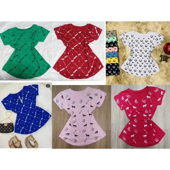Kit 10 T-shirt Blusa Feminino Estampa Cavalo Atacado Revendo