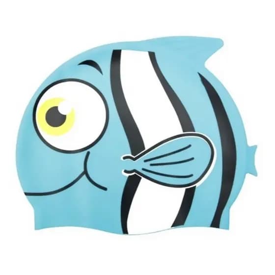 Touca Para Natação Infantil De Silicone Resistente Original cor Azul