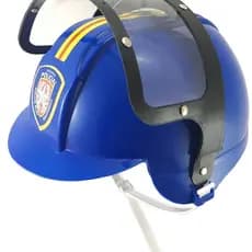 Capacete Infantil Policial Brinquedo Regulagem Fantasia Menino Menina