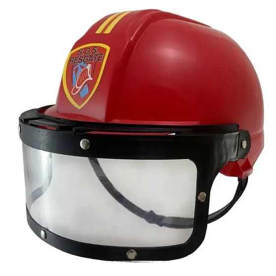 Capacete Infantil Bombeiro Brinquedo Regulagem Fantasia Menino Menina