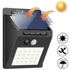 Luminaria Solar Led Luz Automática Sensor De Presença Ip67
