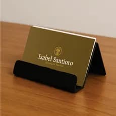 Porta Cartão de Visita em Acrílico Display Profissional de Mesa Expositor