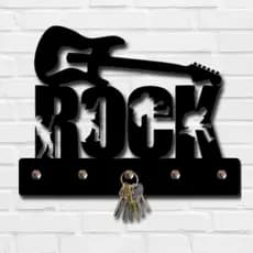 Porta Chaves Rock Temático Decoração Rock