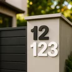 Número Residencial KIT Numeração para Casa Identificação Residência Sinalização Comércio
