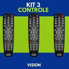 Controle remoto receptor  vision sat le-7744
