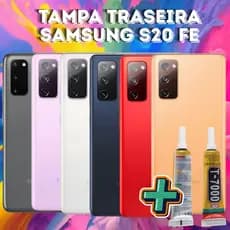 Tampa traseira Compátivel  para  S20 FE + Cola Aleatório B7000 Ou T7000 15ml