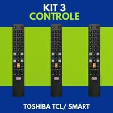 Controle remoto toshiba tcl globoplay le-7811