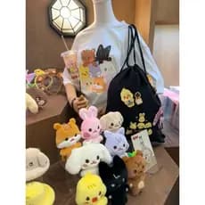 Kpop Idol Aniteez Chaveiro De Pelúcia Boneca Pingente ATEEZ Hongjoong Seonghwa