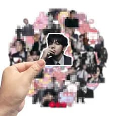 64 Pcs Kpop Idol Jimin Jin Jhope Suga's Quinto Álbum Regular Arring Adesivos Decorativos
