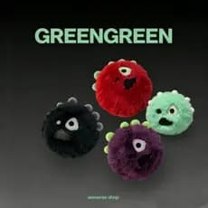 Kpop Idol Cortis Ball Little Monster Martin Boneca De Pelúcia Fofa GREENGREEN Bolsa Chaveiro Brinquedos