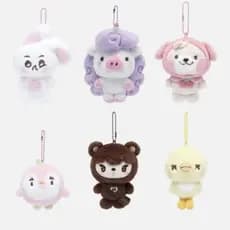 Kpop Ídolo EXO Boneca De Pelúcia Saco Chaveiro Concerto Exmini Brinquedos Cura Pingente