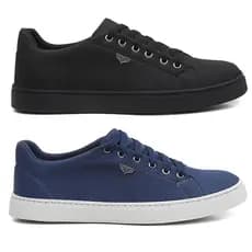 Kit 2 Sapatênis Masculino Casual Conforto Dia a Dia