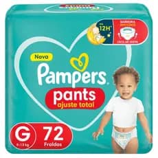Fralda Pampers Pants Ajuste Total G 72 Unidades