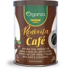 Café Solúvel Verde Com Psyllium E Colágeno - Organza