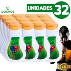 Kit 32 Gel Nocauteador Massageador Dokmos 200g Atacado - Combate Dor Muscular Arnica refrescante