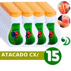 Kit 15 Unidades Gel Nocauteador Massageador Dokmos 200g - oficial Alivio nas Dores Muscular