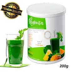 Suco Detox Refinax/Renovita 200g Organza Alimentos antioxidante Suco Verde Gengibre