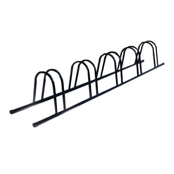 Suporte para Bicicleta de Chão 5 Vagas Bicicletário Preto Para Condominio