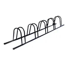 Suporte para Bicicleta de Chão 5 Vagas Bicicletário Preto Para Condominio