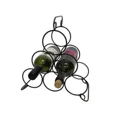 Adega triangular para vinho mini com 6 lugares para garrafas 750 ml
