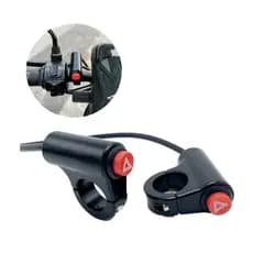 Botão Interruptor do Pisca Alerta Com Suporte Guidão Universal Para Moto Envio Já