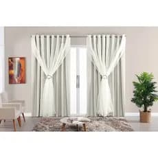 CORTINA TECIDO BLACKOUT COM VOIL 500X250 PROMOÇÃO