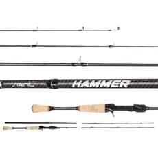 Vara de Pesca para Carretilha Saint Hammer 1,73M 17Lbs 4 Partes