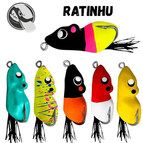 Isca artificial para Pesca Superficie Matadeira Ratinho Frog 5cm 8,7g Traíra
