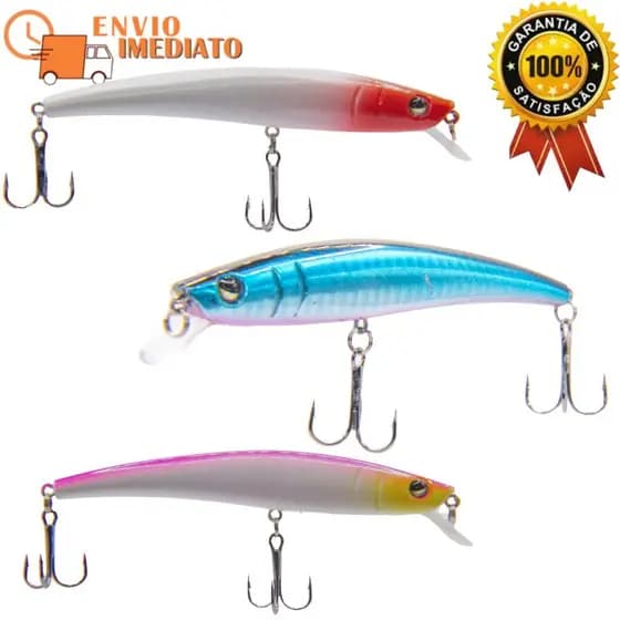 Isca Artificial para pesca de Meia Agua 11,5cm 12g Tucunaré Traíra Black Bass