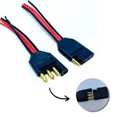 Plug Tomada Conector automotivo 4 vias caixa som tampao