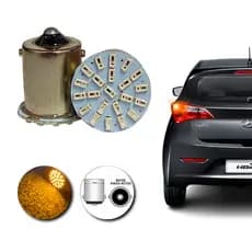Kit 4 Lampadas Led seta ambar Automotivo 12v 1 Polo 22 Leds