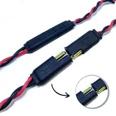 Plug Tomada Conector automotivo 2 vias caixa som tampao