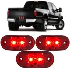 Kit Lanterna 3 Marias Sinalização Placa Camionete Pick Up