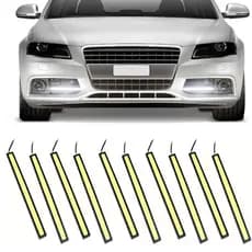 Kit 10 Barras Led Drl Farol Auxiliar Longa 17cm Super Branca