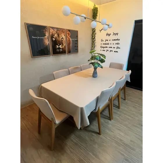 Toalha de Mesa Lisa Retangular Decoração 1,00 mt x 1,40 Mt Tecido Oxford