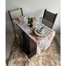 Trilho de Mesa Estampado Kit com 2 Unidades 1,45m x 0,45cm Lindas Estampas