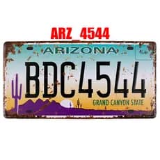 QUADRO PLACA DECORATIVA METAL ESTADOS UNIDOS ARIZONA EUA USA