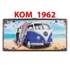 Quadro Placa Decorativa Metal Viagem Praia Surfista Camping