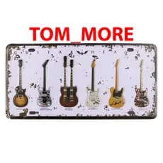 Quadro Placa Decorativa Metal Guitarra Heave Antigo