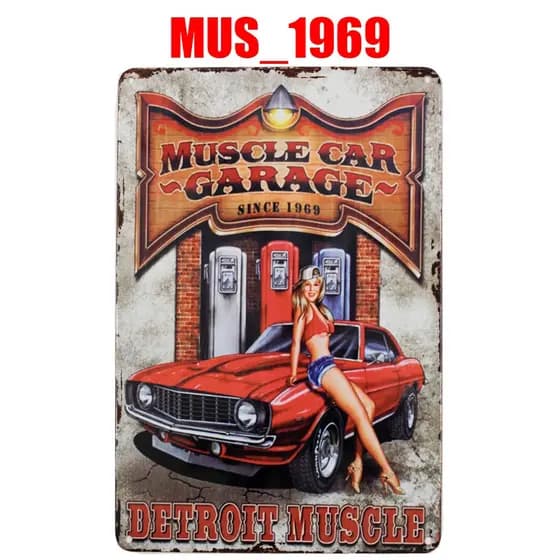 QUADRO PLACA DECORATIVA METAL TUNNING CARROS OFICINA GARAGE