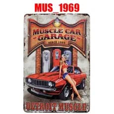 QUADRO PLACA DECORATIVA METAL TUNNING CARROS OFICINA GARAGE