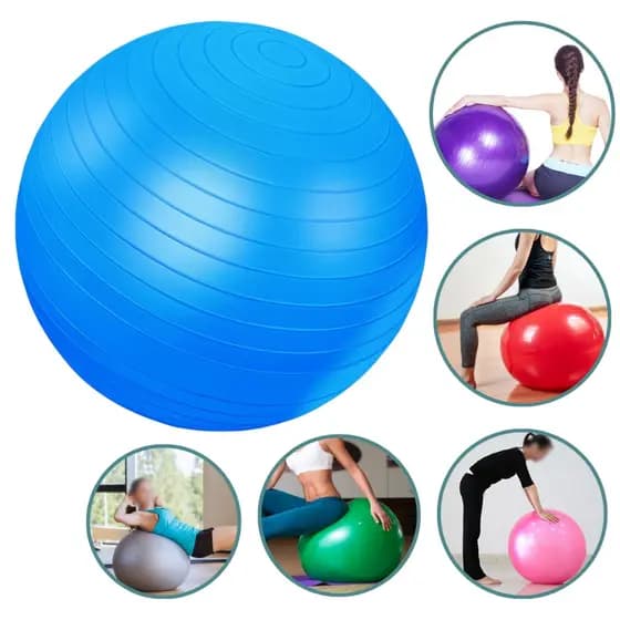Bola Academia 45cm Abdominal Alongamento Boa Postura Yoga alívio de dores nas costas e reabilitação física corporal