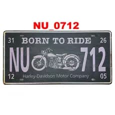 Placa Decorativa Metal Motos Rota 66 Born To Ride Quadro Estradas Vintage Retro Bike Parede Garagem Colecionador Bar Pub
