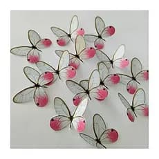 30 Borboletas Rosa/Avermelhadas 4 CM |Decoração, Topo de Bolo, , Lembrancinhas, Buquês, Festa Jardim Encantado