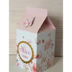 Caixinha Milk Jardim Encantado Personalizada - jardim das borboletas jardim das margaridas Pegue e Monte